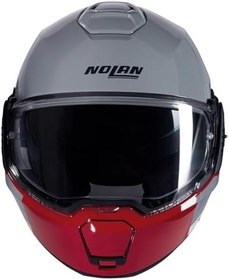 Resim Nolan N120-1 Grafo Çenesi Arkaya Açılan Motosiklet Kaskı Gri 349 L 