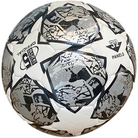 Resim Futbol Topu Halı Saha Çim Saha Beton Zemin Dikişli Yüksek Kalite Futbol Topu Açık Gri Gri 