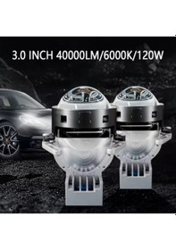 Resim Led Lazer Projektör Lens Bi Led Projektör Far Montajı Araba Projektör Lensi - P80 Pro 