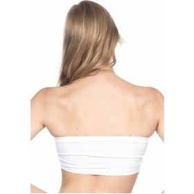 Resim Beyaz Mı Emay 4002 Soft Straplez Büstiyer Beyaz 