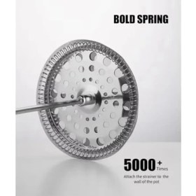 Resim Siyah French Press 420 ml – Dayanıklı Kahve Demleme Pressi, Ince Filtreli, Manuel Kullanım, Ev ve Ofis Için 