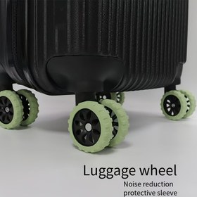 Resim 8 adet Dördüncü Nesil Premium Bagaj Tekerlek Kapakları - Ultra Dayanıklı, Şok Emici, Kolay Kurulum, Pürüzsüz Kayma Seyahat Aksesuarları, Artan Koruma, Sessiz Çalışma RV Tekerlek ve Lastik Kapakları 