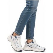 Resim Beyaz Lacivert Bağcıklı Hafif Cilt Unisex Spor Ayakkabı Zafira G Beyaz-lacivert 