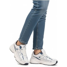 Resim Beyaz Lacivert Bağcıklı Hafif Cilt Unisex Spor Ayakkabı Zafira G Beyaz-lacivert 