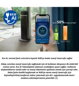 Resim Philips 5000 Serisi Akıllı Kule Tipi Seramik Isıtıcı, 2 Saniyede Hızlı Isıtma,( CX5120/11) 