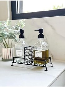 Resim Vovo Concept Luce 2'li Cam Sıvı Sabunluk Siyah Siyah 