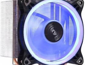 Resim Dark Freezer X124 Intel Lga115X/2066 - Amd Fm2/Am3/Am4 Uyumlu, 5X6Mm Direct Contact Isı Borulu, 120Mm Mavi Halka Ledli İşlemci Soğutucu DKCCX124B 