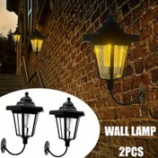Resim 2 Adet Vintage Altıgen Güneş Enerjili Fenerler, Dış Mekan LED Duvar Aplikleri ile Patio Süslemeli Solar Sokak Lambaları, çiftlik bahça dekorasyonu düşünülerek tasarlan, ön kapı çıkartmasıyla uyumlu Noel Cadılar Bayrami partisi avlusunda kullandığınızda harika göründe IP65 sertifikalısolar Baharatlı Banyo Iklim Koruma Özelligine sahip solar aydınlatma ürnelerimizle yazlık veya paskaly ihtiyaclarinizi karșilayabilirsiniz 