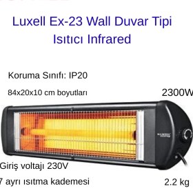 Resim Luxell Luxray Ex-23 2300 W Infrared Isıtıcı + Ayak Hediye 