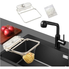 Resim EmkaMax Fileli Pratik Lavabo Süzgeci Vakumlu Beyaz Lavabo Süzgeci 50 Adet File Hediyeli 