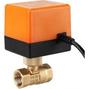 Resim Neevoyu Mini Elektrikli Kulaç Valfi Dn15 - 3 Tel 2 Kontrol Npt Konik Vida 2 Yollu Vana, Bakır Malzeme, Su İçin Fan Kollüleri 