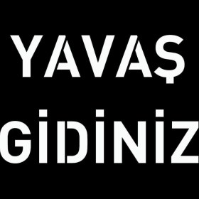 Resim Boyama Şablonu Yavaş Gidiniz Alüminyum 100x100cm 