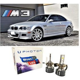 Resim Bmw E46 Led Xenon Uzun Far Ampulü H7 Mono Yeni Seri Beyaz 