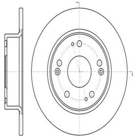 Resim Ferodo DDF1390 FREN DİSKİ ARKA ACCORD VII 03-08 DÜZ 260mm 
