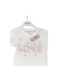 Resim Kız Bebek Papatya Desenli Pantolonlu Takım-14532 Pembe 