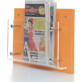 Resim Evka Ahşap Xenax Gazetelik Turuncu 