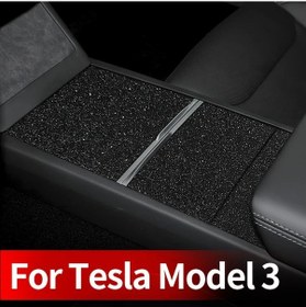Resim Xuweiwei 2017-2025 Tesla Model 3 Carbon Fiber Pattern Lhd Konsol Vites Kaplaması 