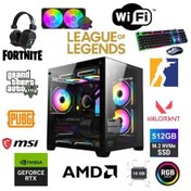 Resim MSI Dfs Gaming Eco 66X R5-5600X-B550M RTX-5060 8 GB 16 GB 512 GB Free Dos Masaüstü Oyuncu Bilgisayarı 