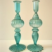 Resim 2'li set. Cam Mumluk, Cam Mumluk Yüksekliği: 24cm, Ağız Çapı: 2.5cm. Parti, Noel 