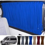 Resim Pandami Mercedes Sprinter W907 Orta 2018+ Uyumlu Mavi Raylı Oto Perde Takımı 