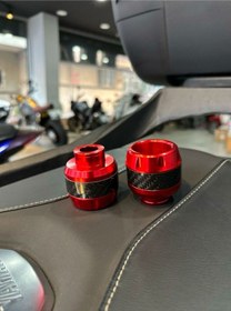 Resim Motosiklet Aks Koruma Takozu Üniversal - Kırmızı Renk - 1 Adet 