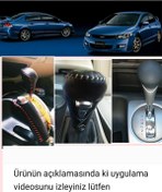Resim Fd5,Fd6,Honda Civic (06/11 Model) Vites Topuzu Hakiki Deri Kılıf 