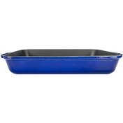 Resim Lava Premium Serisi 26x40 CM Yekpare Çift Kulplu Döküm Dikdörtgen Majolica Mavi Rosto Ve Fırın Tepsisi LV P TP 2640 PR B 