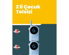 Resim Eco Lounge LCD Ekranlı Çocuk Telsizi - Iki Yönlü Ses, 1-3 Km Çekim Mesafesi 