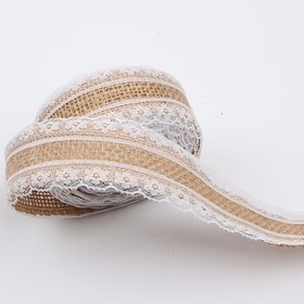 Resim El Yapımı Dantel Keten Rulo, Fırfırlı Kenarlı DIY Giyim Aksesuarları, 10 Metrelik Rulolar 