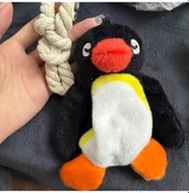 Resim Duoyin Komik Penguen Peluş Anahtarlık - Araba Ve Çanta Dekorasyonu Whıte 