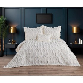 Resim Anna Karina Home Consept Florentina 4 Parça Yatak Örtüsü Seti Krem 