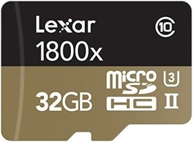 Resim Crucial LSDMI32GCRBEU1800R Lexar Professional 1800 x microSDHC 32 GB LSDMI32GCRBEU1800R 