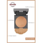 Resim Alix Avien Mat Bitişli Sabitleyici Yoğun Kapatıcı Pudra Baked Powder 204 True Apricot 0 