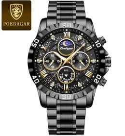 Resim POEDAGAR LV127936 Black Gold Erkek Kol Saati 