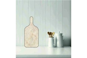 Resim Feyza Design Şık Mermer Desenli Kesme Tahtası 49X22CM, Modern ve Dayanıklı Mutfak Gereci 