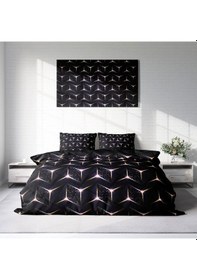 Resim Monohome Kuvars Light 3D Pamuk Saten Çift Kişilik Nevresim Takımı Çok Renkli 