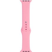 Resim Watch 44mm Band Serisi Klasik Kordon Silikon Strap Kayış-Pembe 