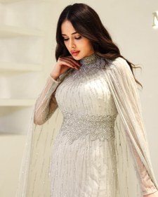 Resim Couture Bukre Tesettür Abiye - Mavi / 44 