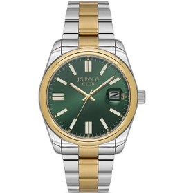 Resim Jg. Polo Club Gold Gümüş Çelik Kordon Erkek Kol Saati Ls03508m.5 Gold - Gümüş 