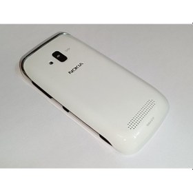 Resim Nokia 610 Full Kasa Kapak Tuş Takımı N610 Uyumlu Beyaz Renk Orta 