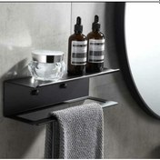 Resim Aryamo Metal Raflı Modern Havluluk Siyah 
