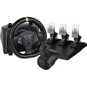 Resim CRK TECH Ps4 Ps3 Pc Xbox One/s/x Ns Uyumlu 1080• Oyuncu Direksiyon Seti Manuel Vites Titreşim 3 Pedalli 