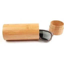 Resim Zsykd Bambu Silindir Taşınabilir Gözlük Kılıfı - Bambu (Yurt Dışından) 
