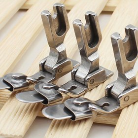 Resim 1 adet/3 adet Kırışmaz Aşağı Katlanabilir Basınç Ayak, Yay Şekilli Yuvarlanan Basınç Ayak, Etek Kenarı, Etek Beli, Tüm Çelik, Katlanabilir Basınç Ayak, MT-01, MT-02, MT-03 