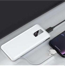 Resim Zore Beyaz Pw-05 Hızlı Led Göstergeli Micro Lightning Type-c Kablolu Taşınabilir Powerbank 10 BEYAZ 