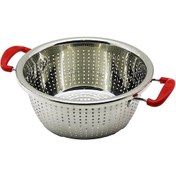 Resim 24cm Plastik Kulplu Çelik Sepet Metal Süzgeç 5224 