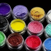 Resim 12'li Pearlescent Mika Mineral Tozu, Epoxy Reçine Boyama için Canlı Renkler, DIY Mücevherat El Sanatları, Doğal, Toksik Olmayan, Uzun Ömürlü Renk Pigmenti, Sanat & El Sanatları Kiti 