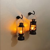 Resim 2/4 adet Mini Retro Gaz Lambası, Masaüstü Süslemeleri için Mükemmel, Masaüstü Kullanımı, Dekoratif Aydınlatma, Oda Oturma Odası Tatil Dekoratif Atmosferi, Pil ile Çalışır - Noel, Şükran Günü, Sevgililer Günü, Yeni Yıl Hediyeleri için İdeal 