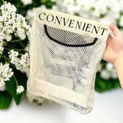 Resim Kendinden Yapışkanlı Fileli Depolama Çantaları - Dayanıklı Polyester Mutfak & Araç Organizatörü, Şeffaf Askılı Çorap ve Eşya Saklama Torbaları - Kapı Dolabı Tasarrufu Sağlayan Pratik Tasarım, Güvenilir Kalite 