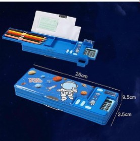 Resim Çocuklar İçin Çok Fonksiyonlu Bölmelere Sahip Açılır Kalem Kutusu C 
